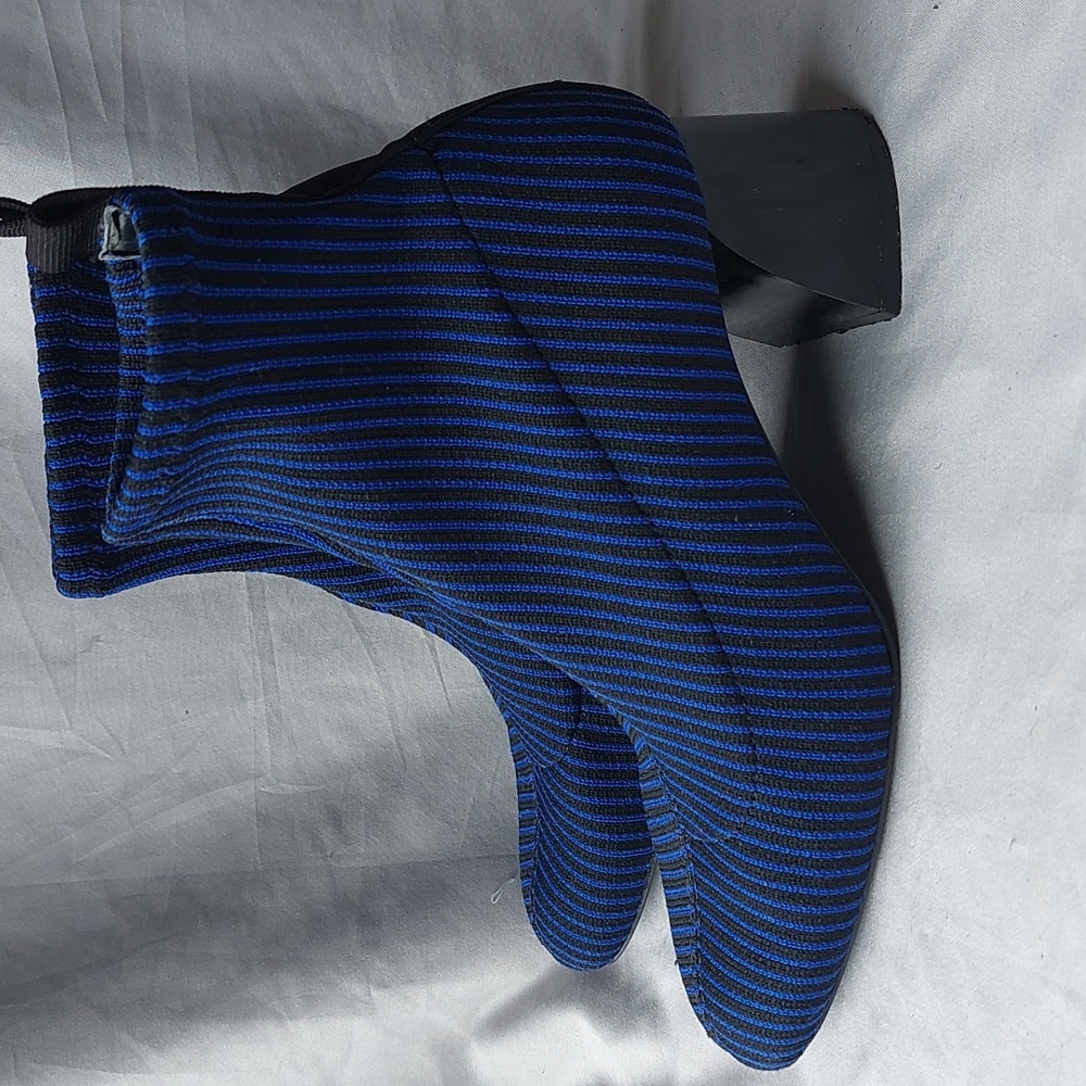 ZARA TRAFALUC blue black chunk heels, EU36, US 6.5